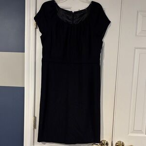 Elie Tahari Wool Black Midi Dress